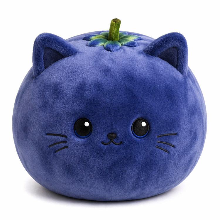 Чучело кошки с черникой
